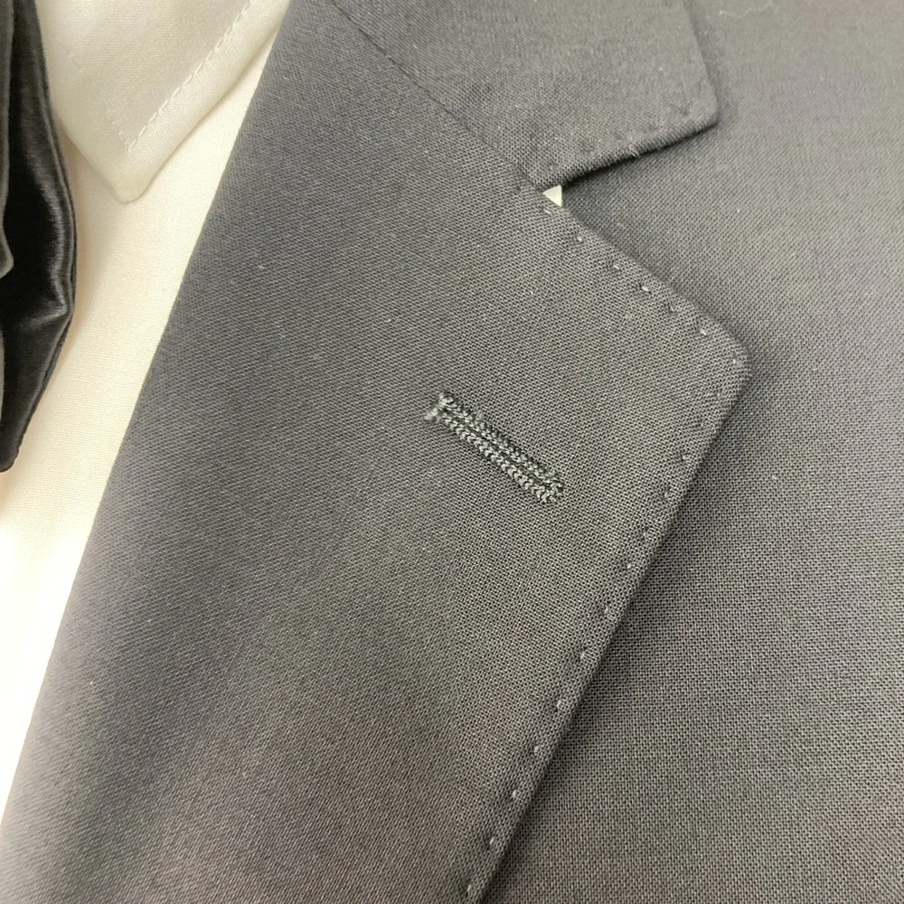 B by Brooks Brothers Men's Suit Blazer Sportscoat Jacket Black 40R No Pants